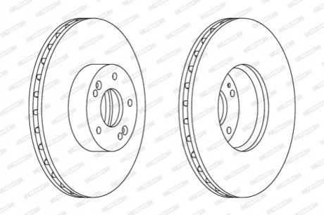 DDF1631C-1 FERODO Гальмівний диск