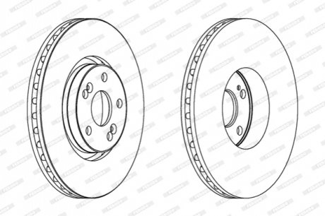 DDF1368C-1 FERODO Гальмівний диск