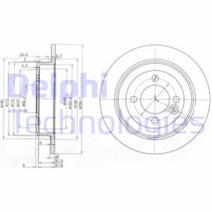 BG3662C Delphi Гальмівний диск