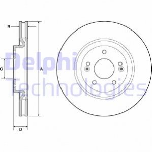 BG4683C Delphi Гальмівний диск