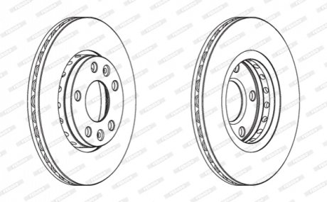 DDF1728C FERODO Гальмівний диск