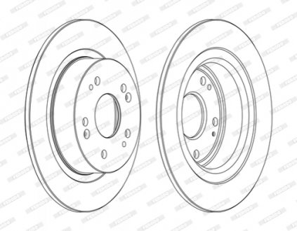 DDF1776C FERODO Тормозной диск