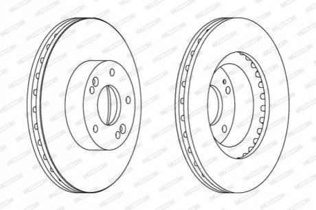 DDF1630C FERODO Тормозной диск