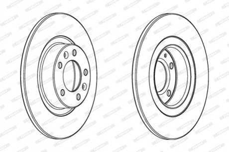 DDF2297C FERODO Диск гальмівний