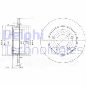 BG4025C Delphi Гальмівний диск