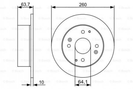 0 986 479 504 BOSCH Диск тормозной