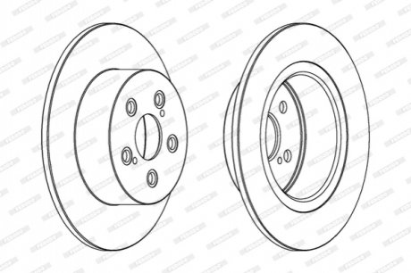 DDF1556C FERODO Диск гальмівний