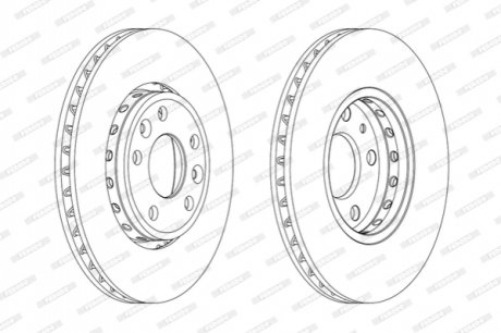 DDF1726C FERODO Гальмівний диск