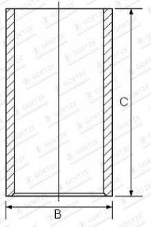 14-010940-00 GOETZE Гильза двигателя