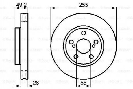 0 986 478 858 BOSCH Диск гальмівний