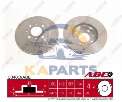 C34019ABE ABE Гальмівний диск
