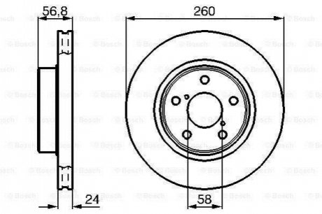 0 986 478 293 BOSCH Диск тормозной