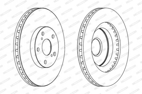 DDF1646C FERODO Гальмівний диск