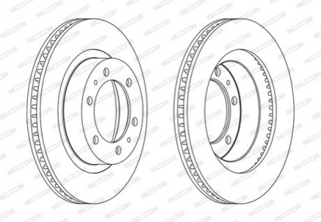 DDF2607C FERODO Гальмівний диск