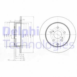 BG4051 Delphi Гальмівний диск