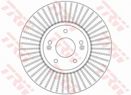 DF6222 TRW Диск тормозной