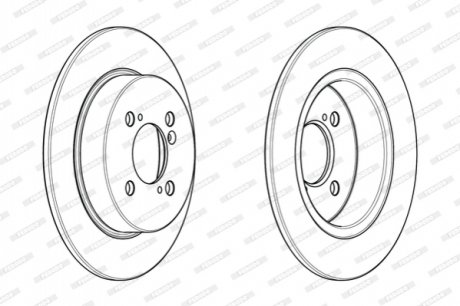 DDF2071C FERODO Гальмівний диск