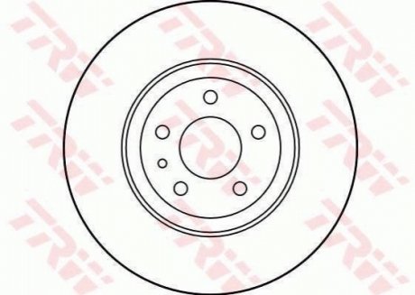 DF1749 TRW Тормозной диск