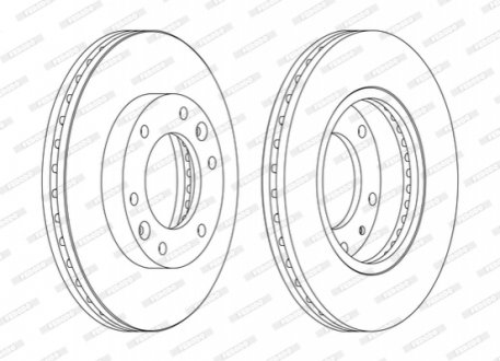 DDF1612C FERODO Гальмівний диск