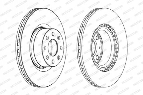 DDF1298C FERODO Гальмівний диск