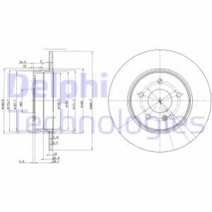 BG3239C Delphi Гальмівний диск