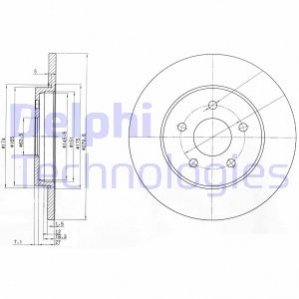 BG3663C Delphi Тормозний диск