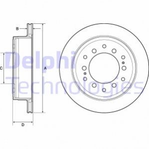 BG4747C Delphi Гальмівний диск