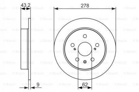 0 986 479 047 BOSCH Тормозной диск