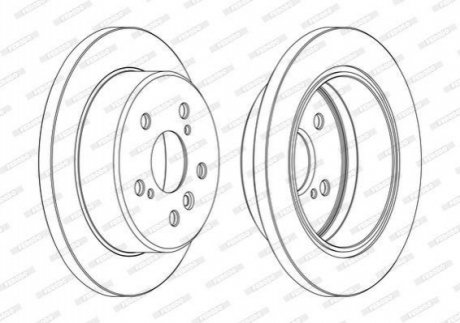DDF1598C FERODO Гальмівний диск