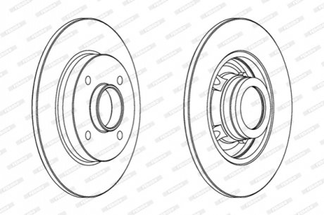 DDF1523C-1 FERODO Гальмівний диск