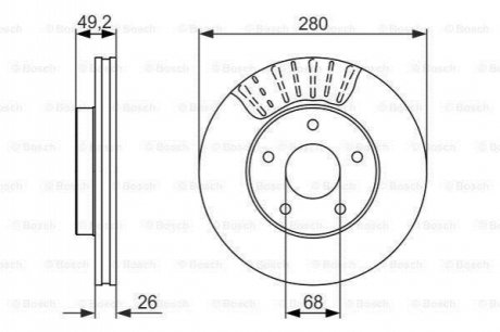 0 986 479 678 BOSCH Тормозной диск