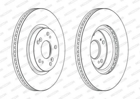 DDF2473C FERODO Гальмівний диск