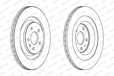 DDF1667C FERODO Диск гальмівний