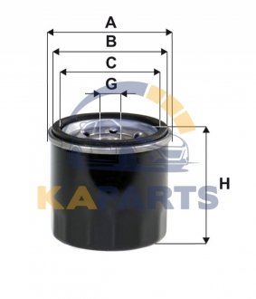 WL7119 WIX FILTERS Фильтр масляный Матиз 0,8 /Авео 1,2 WIX