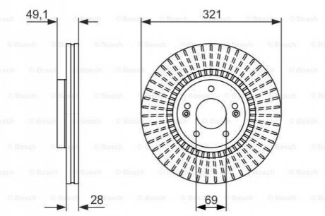 0 986 479 786 BOSCH Тормозной диск