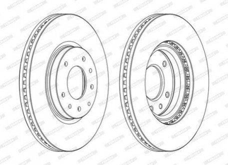 DDF1768C FERODO Гальмівний диск