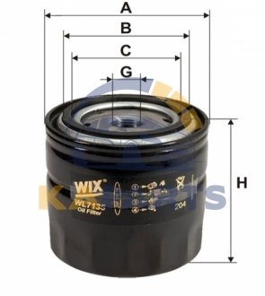 WL7135 WIX FILTERS Фільтр масляний