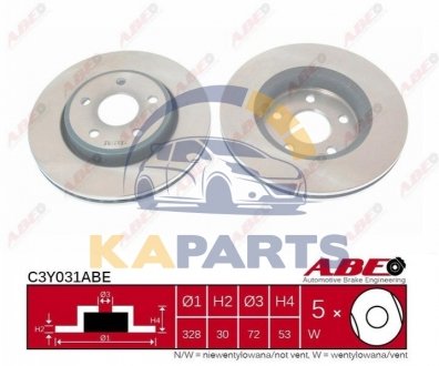 C3Y031ABE ABE Гальмівний диск