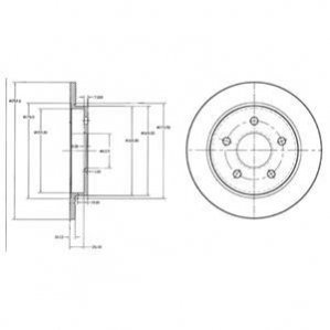 BG2332 Delphi Гальмівний диск