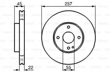 0 986 478 638 BOSCH Диск тормозной