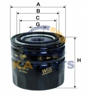 WL7214 WIX FILTERS Фільтр масляний