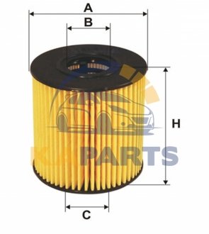 WL7413 WIX FILTERS Фильтрующий элемент масляного фильтра FORD - TRANSIT CITROEN - BERLINGO, JUMPER FIAT - DUCATO PEUGEOT - BOXER, EXPERT, PARTNER