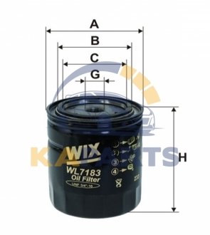 WL7183 WIX FILTERS Фільтр масляний