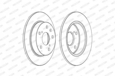 DDF2493C FERODO Гальмівний диск
