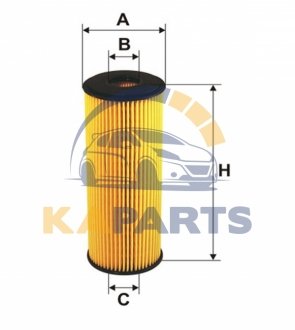 WL7304 WIX FILTERS Фильтр масляный Mercedes C (W202/W203), CLK (C208), E (W124/W210), G (W461 (WL7304) WIX