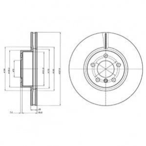 BG9108 Delphi Гальмівний диск