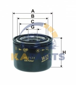 WL7171 WIX FILTERS Фильтр масляный