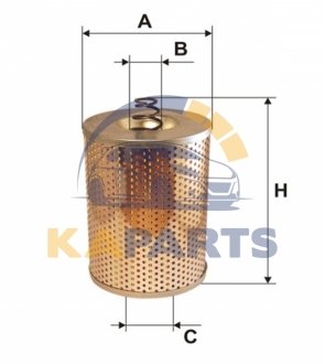 51073E_ WIX FILTERS Фильтрующий элемент масляного фильтра