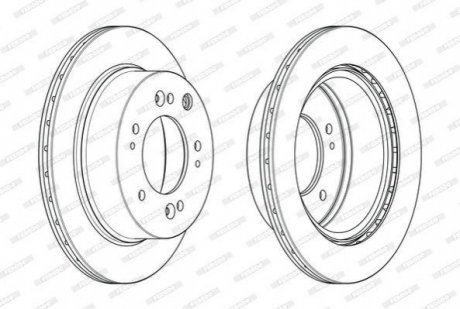 DDF2285C FERODO Диск гальмівний