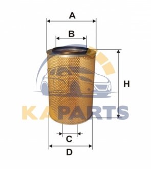 46741E WIX FILTERS Фильтр воздушный КаМаз EURO2